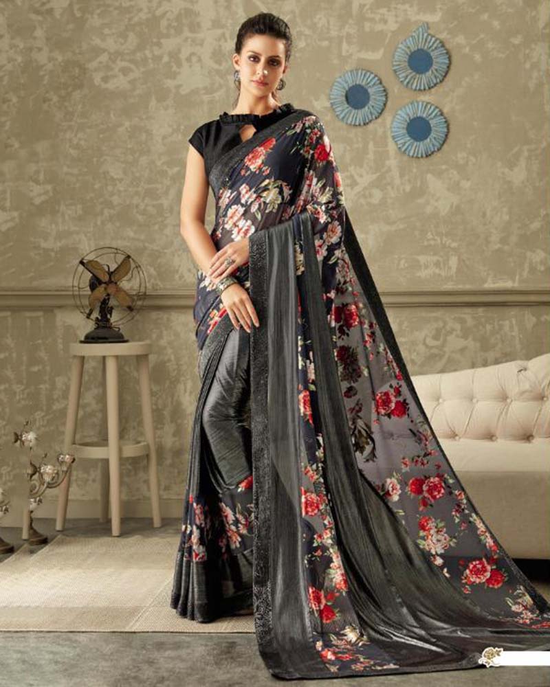 Marvelous Beige Lycra Saree