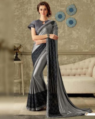 Exceptional Multicolor Lycra Saree