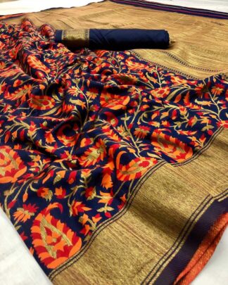 Multicolor Traditional Silk Saree