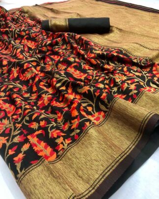 Multicolor Traditional Silk Saree