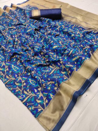 Blue Traditional Silk Saree