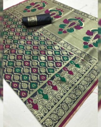 Green Bridal Silk Saree