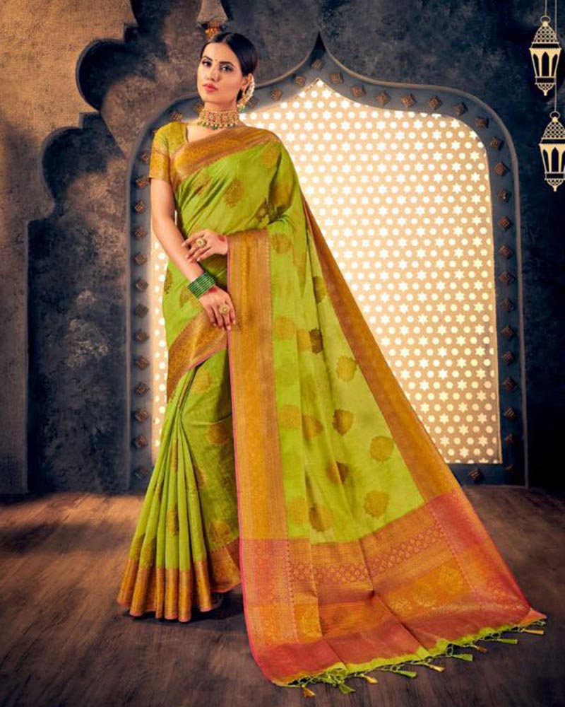 Ruritanian Black And Red Silk Saree