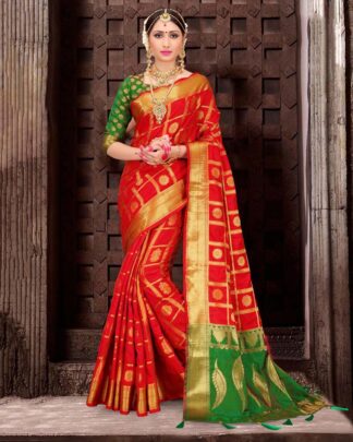 Amazing Green Patola Silk Saree