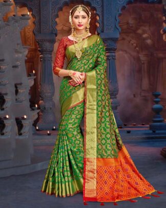 Tantalizing Red Patola Silk Saree