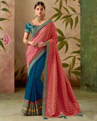 Artistic Beige Weaving Silk, Silk Saree