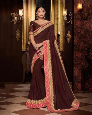 Ruritanian Gray Rome Silk Saree