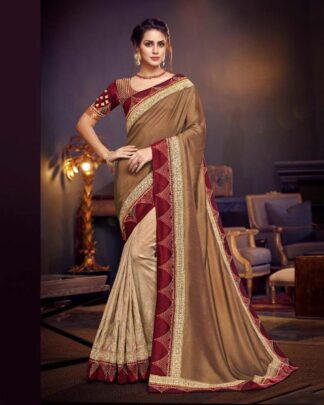 Amazing Sea Green Fancy Fabric Saree