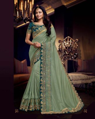 Compelling Yellow Fancy Fabric Saree