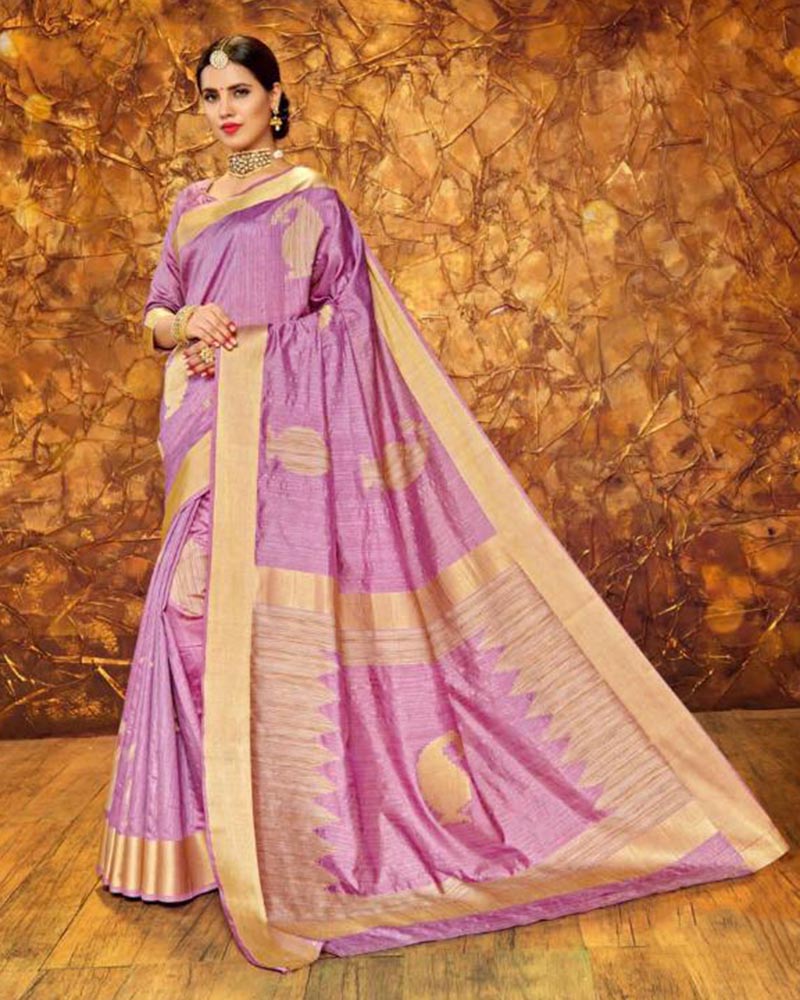 Celestial Multicolor Silk Saree