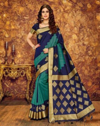 Dignified Multicolor Silk Saree