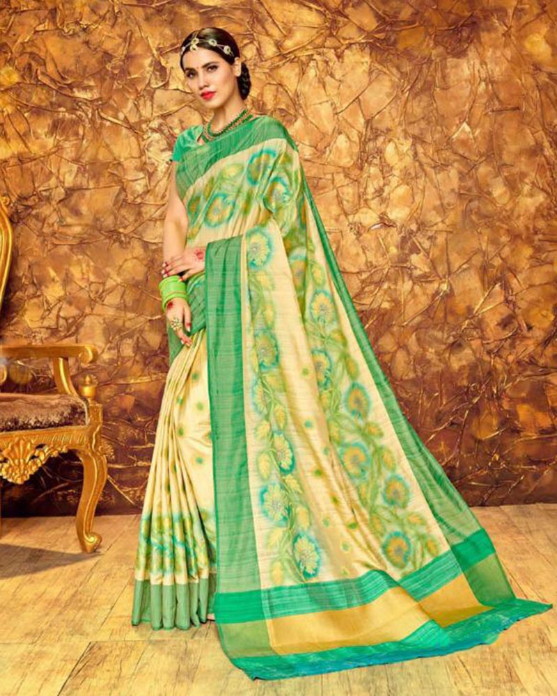 Topnotch Multicolor Silk Saree
