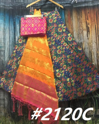 Striking Navy Brocade Wedding Lehenga Choli With Pure Banarasi Dupatta