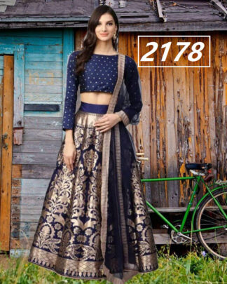 Yellow Brocade Banarasi Wedding Wear Lehenga Choli