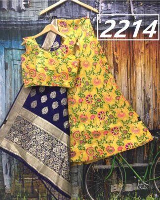 Black Brocade Banarasi Wedding Wear Lehenga Choli