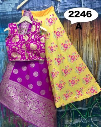 Black Brocade Banarasi Wedding Wear Lehenga Choli