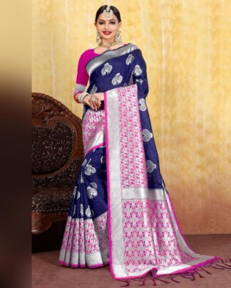 Stupendous Green Cotton Weaving Saree