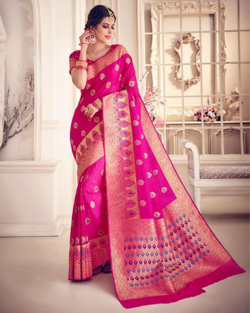 Amazing White Silk Saree