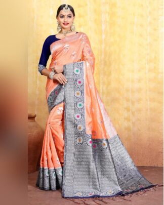 Delightsome Light Green Cotton Weaving Saree