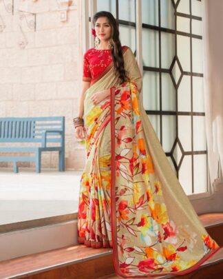 Staggering Multicolor Katan Silk Saree
