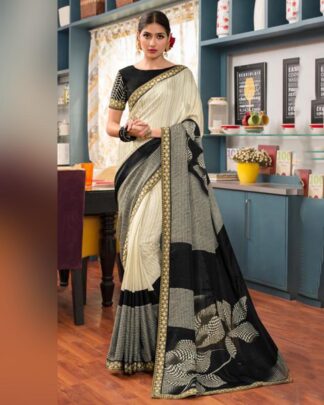 Mod Multicolor Katan Silk Saree