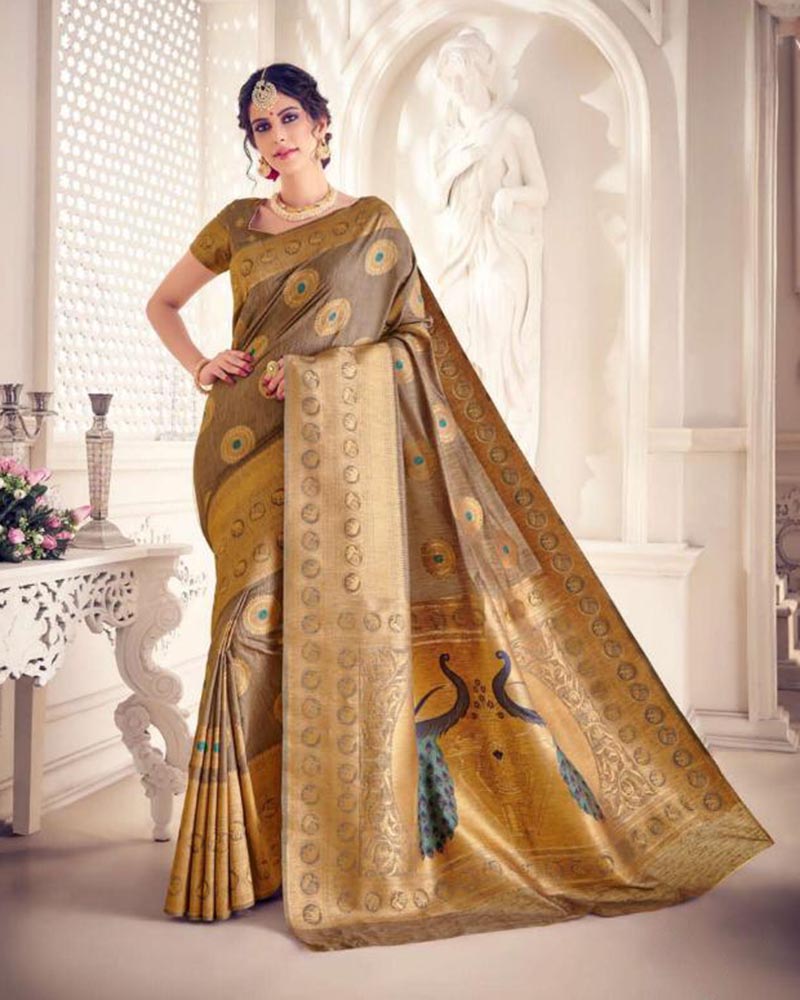 Tantalizing Black Silk Saree