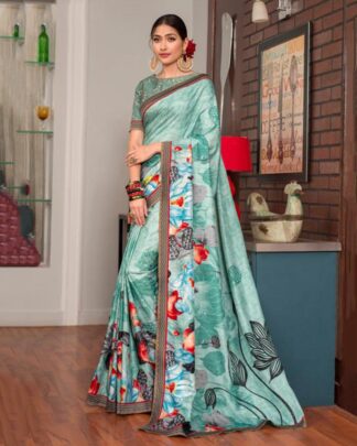 Superlative Multicolor Katan Silk Saree
