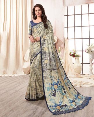 Transcendent Multicolor Digital Printed Saree