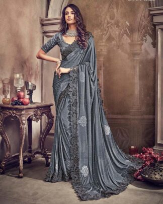 Majestic Yellow Imported Saree