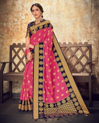 Vivacious White Silk Saree