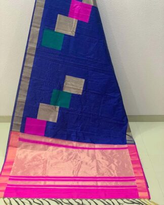Blue Festive Wear Banglori Silk Saree