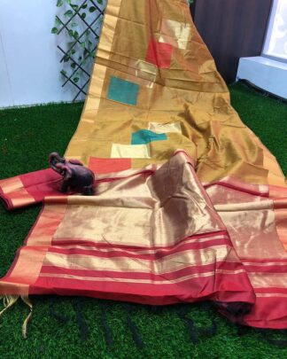 Mustard Festival Wear Banglori Silk Saree