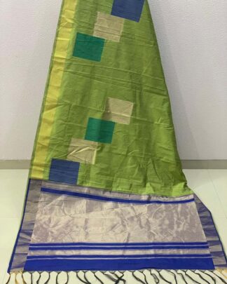 Green Festive Wear Banglori Silk Saree