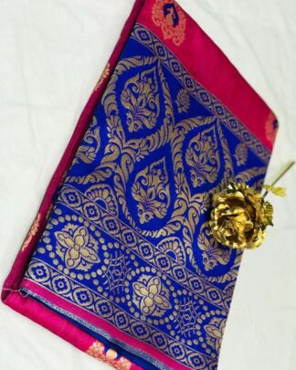 Pink Wedding Wear Banarasi Silk Saree