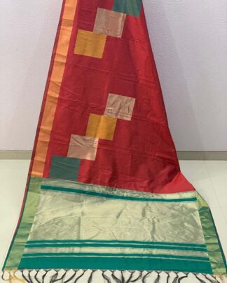 Red Festive Wear Banglori Silk Saree
