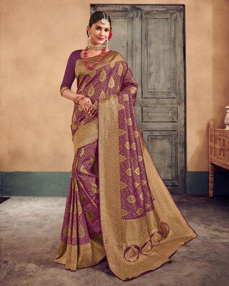 Honourable Gray Silk Saree