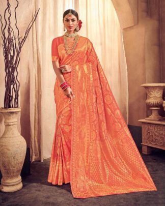 Pretty Magenta Silk Saree