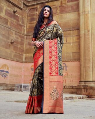 Intrinsic Magenta Silk Saree