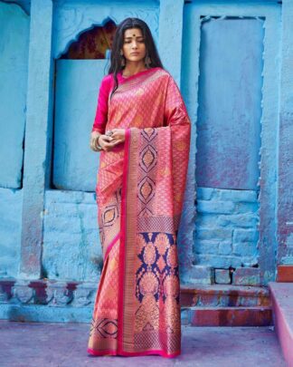 Invigorating Gray Silk Saree