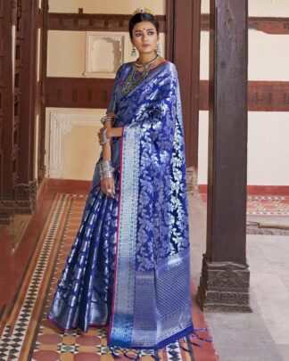 Superlative Red Silk Saree