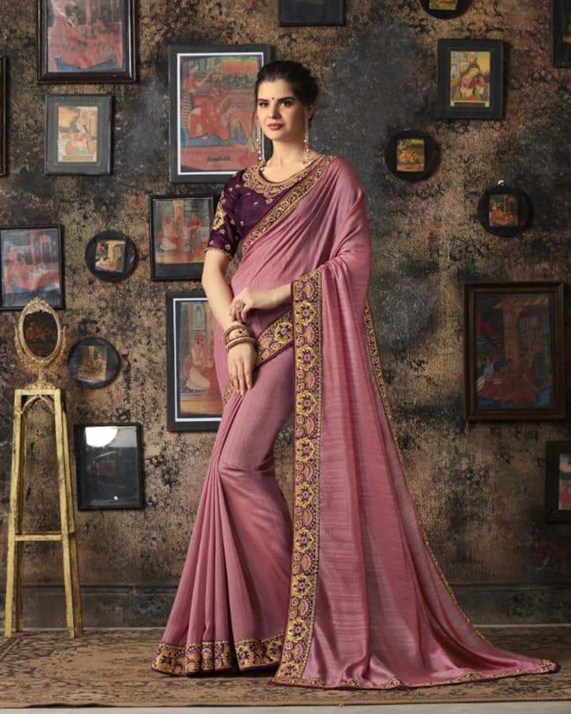 Preferable Light Green Fancy Georgette Silk Saree